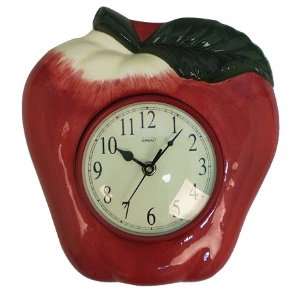  Kirch Handmade Red Apple Ceramic Clock