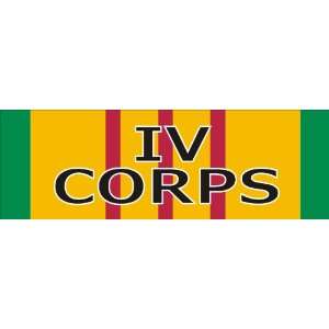  IV Corps Vietnam Service Ribbon Decal Sticker 9 