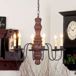 arm Gettysburg Chandelier in Americana Colors Colonial Revival 