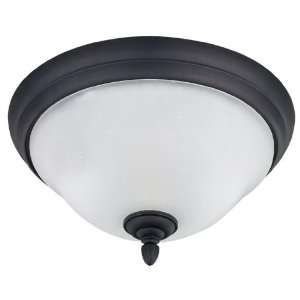  ORB Royal Grand 2 Light Flushmount Seeded Glass 60W Type A Oil Rubbed