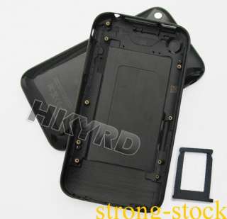 Black Back Housing Cover Case with sim tray For iPhone 3G 8GB  
