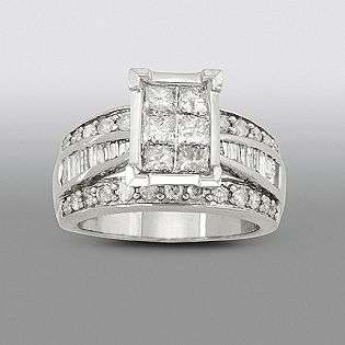   Diamond Engagement Ring in 14K White Gold  Jewelry Diamonds Rings