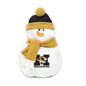  22 NCAA Missouri Tigers Plush Snowman Christmas Throw 