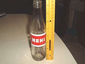 vtg nehi soda pop bottle 7 oz 8 1/2 1959  