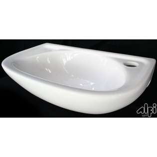 Alfi brand Boyd Small Porcelain Wall Mount Bathroom Sink AB102 at 