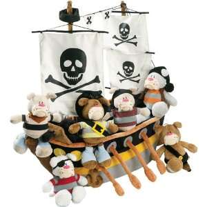  Joo Joo Plush Pirate Ship and Pirates Set Toys & Games