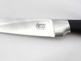 Jamie Oliver 5 Pce Stainless Knife Block Set 20yr Gtee  