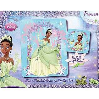 Princess and the Frog Throw and Pillow Set  Disney Bed & Bath Bedding 