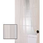  Linen Open Weave Cream 108 inch Sheer Curtain Panel