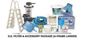   & Accessory Package for Above Ground Swimming Pools CHOICE OF LADDER