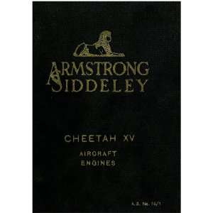   XV Aero Engine Instruction Manual Armstrong Siddeley Cheetah Books