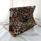 iPad 2 Leopard Style 360° Rotating Smart Cover Leather Case S  