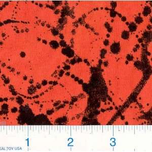   Knit   Orange splatter Fabric By The Yard Arts, Crafts & Sewing