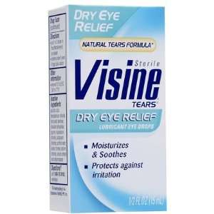  Visine Tears Lubricant Eye Drops 0.5 oz, 2 ct (Quantity of 