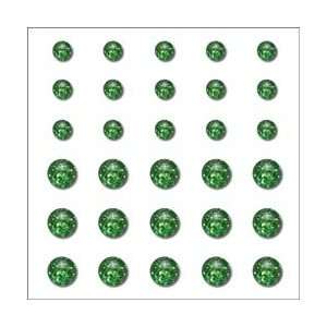 Queen & Co. Ice Self Adhesive Stones 4mm To 6mm 30/Pkg Grass Green; 4 