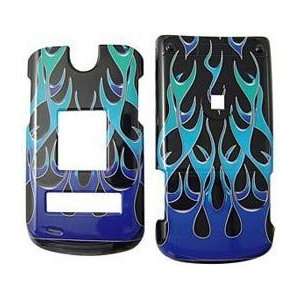  Blue Tattoo Fire LG VX8600 Snap on Hard Case Cell Phone 