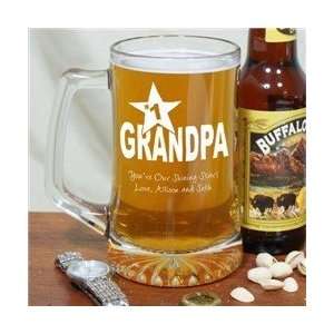   Dad or Grandpa Personalized Sports Glass Mug
