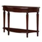 Powell Masterpiece Console Table with 4 Reeded Legs with Lower Shelf
