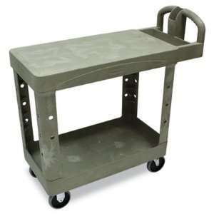   Commercial Flat Shelf Utility Cart RCP450500BK: Office Products
