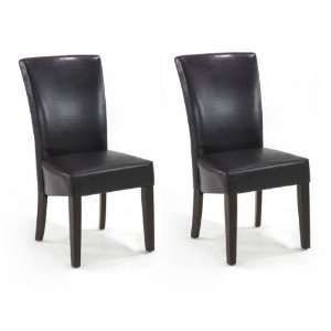  Montecito Bycast Leather Side Chair   2 Pack