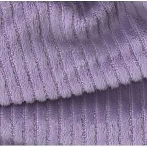  60 Wide Minky Chenille Stripe Lavender Fabric By The 