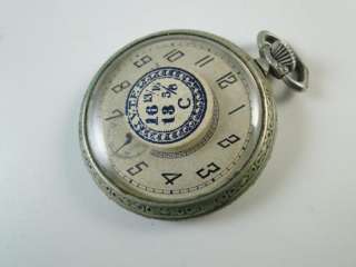 Vintage Troy Pocket Watch Maire Pure Nickel Case 12s Antique  