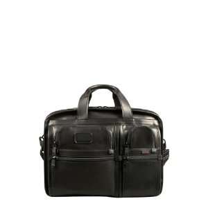  Tumi Alpha Expandable Leather Briefcase