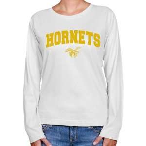 NCAA Alabama State Hornets Ladies White Logo Arch Long Sleeve Classic 