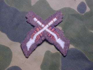 Old Canada Canadian Infantry cloth crossed rifles wool patch WWII 