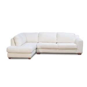 Zen L/Chaise 2pc Sectional in White 
