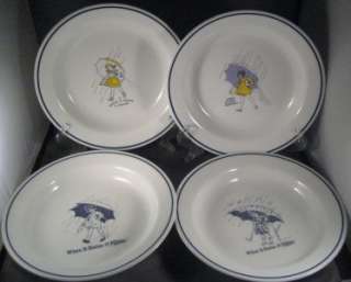 Set of 4 Corelle Morton Salt Rimmed Soup Bowls  