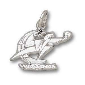  Washington Wizards Sterling Silver Wizard Logo 3/8 