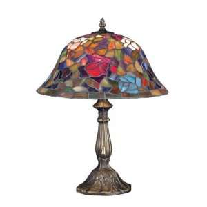  Meyda Tiffany 51825 Table Lamp, Burgundy: Home Improvement