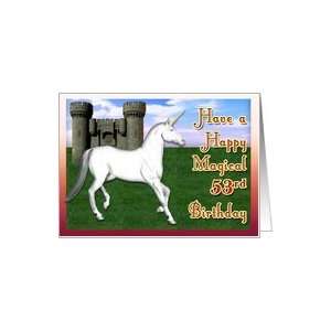  Magical 53rd Birthday, Unicorn Castle Card Toys & Games