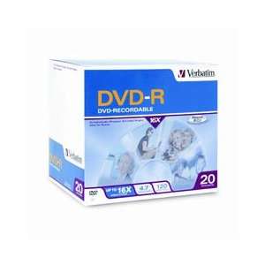  DVD R Recordable Discs with Jewel Cases, White, 1/Each 