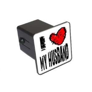  I Heart Love My Husband   2 Tow Trailer Hitch Cover Plug 