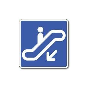 Escalator Down Symbol Sign   8x8