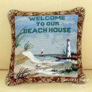  Welcome To Our Beach House Pillow: Home & Kitchen