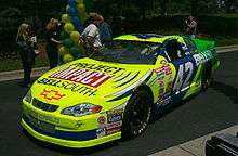 Kenny Irwins car with a Project Impact logo May 2000