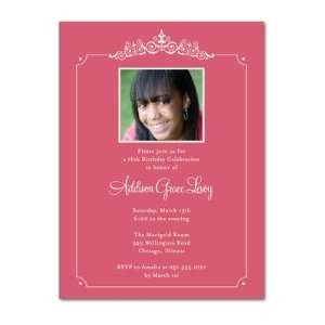 Birthday Party Invitations   Twinkling Tiara By Hello Little One For 