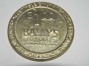   1980s Ballys Atlantic City One (1) Dollar Gaming Token  