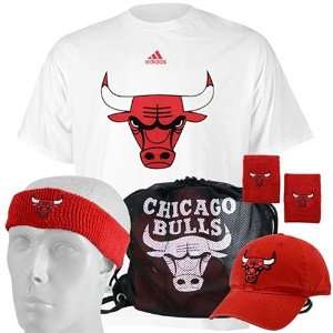  Chicago Bulls 5 Piece Fan Gear Combo Pack Sports 