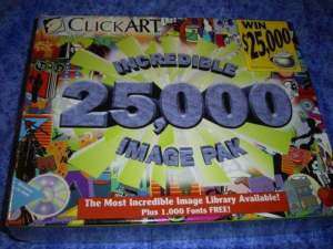 CLICKART 25,000 INCREDIBLE IMAGE PAK software PC MAC  