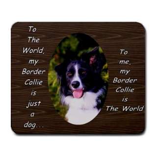 BORDER COLLIE DOG PUPPY PUPPIES MOUSE MAT PAD MOUSEPAD  