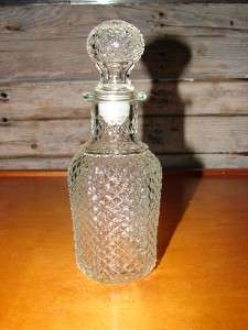 AVON CLEAR GLASS PERFUME BOTTLE VINTAGE  