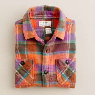   flannel shirt in Cabbot plaid   flannel shirts   Boys shirts   J.Crew