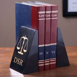  Marble Bookends   Scales of Justice Legal Design