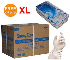 1000/Cs Latex Disposable Gloves Powdered N Vinyl     XL  