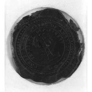  Red wax seal impression,Treasury Department,Confederate 