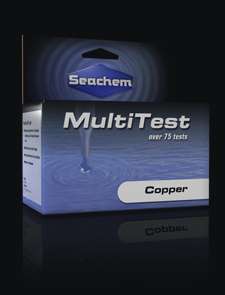 Seachem Multitest copper test kit cupramine CU aquarium  